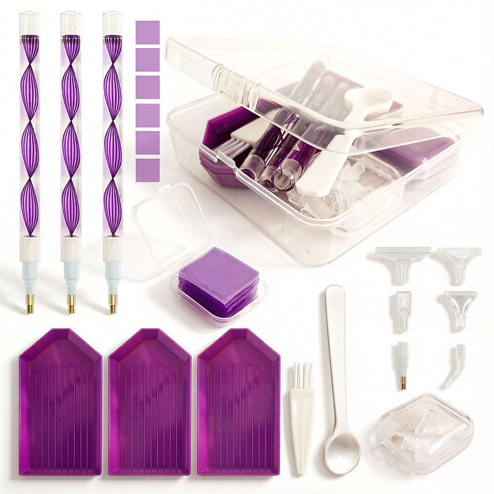 Women Accessories Box - طقم أدوات الرسم بالألماس DIY مع