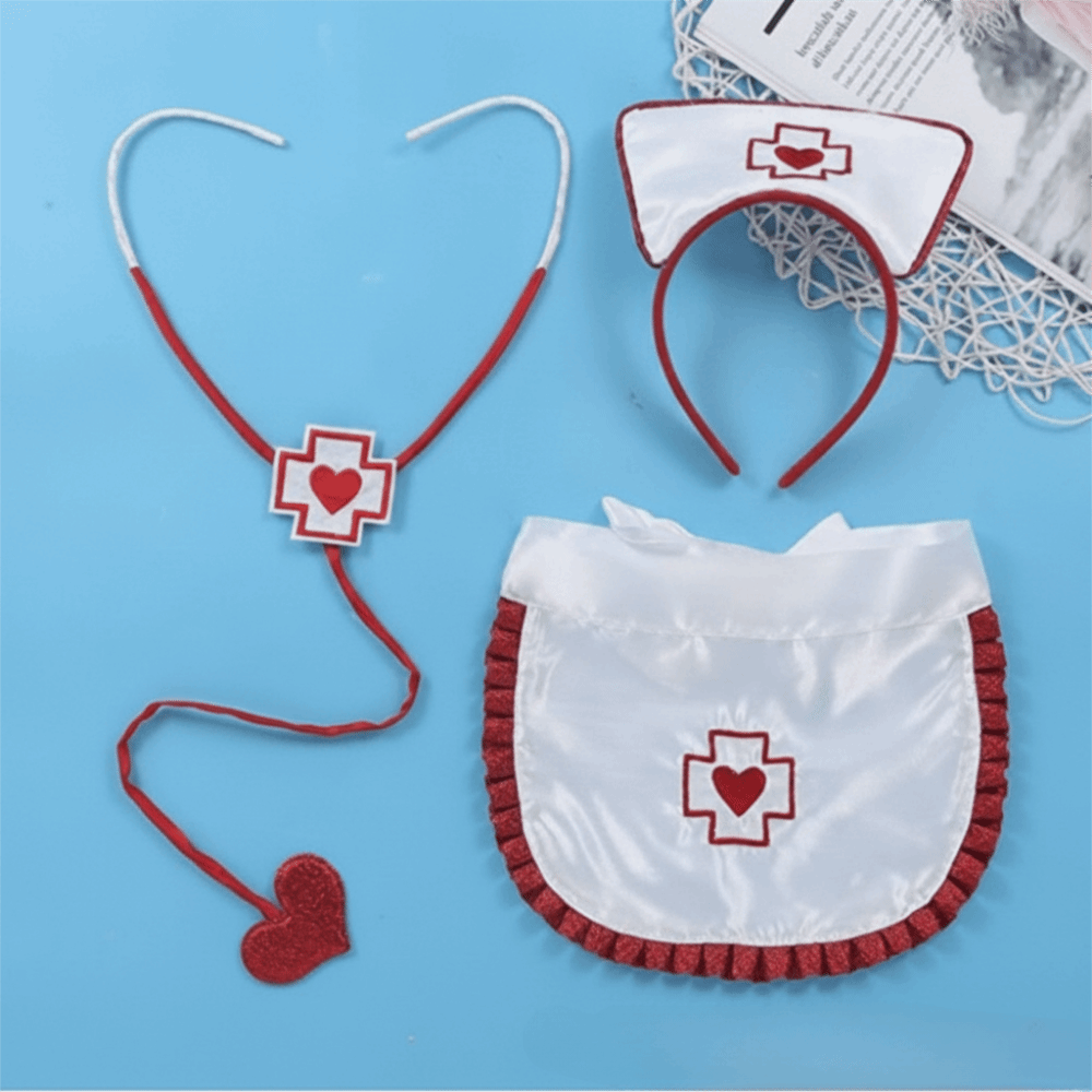 Women Accessories Store - إكسسوارات زي الممرضة للهالوين، طقم زي