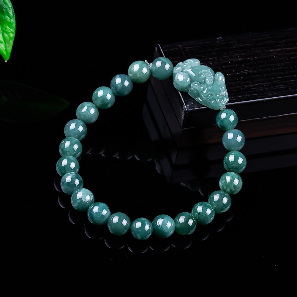 Women'S Accessories Jewelry - سوار بيكسيو من اليشم البورمي الطبيعي،