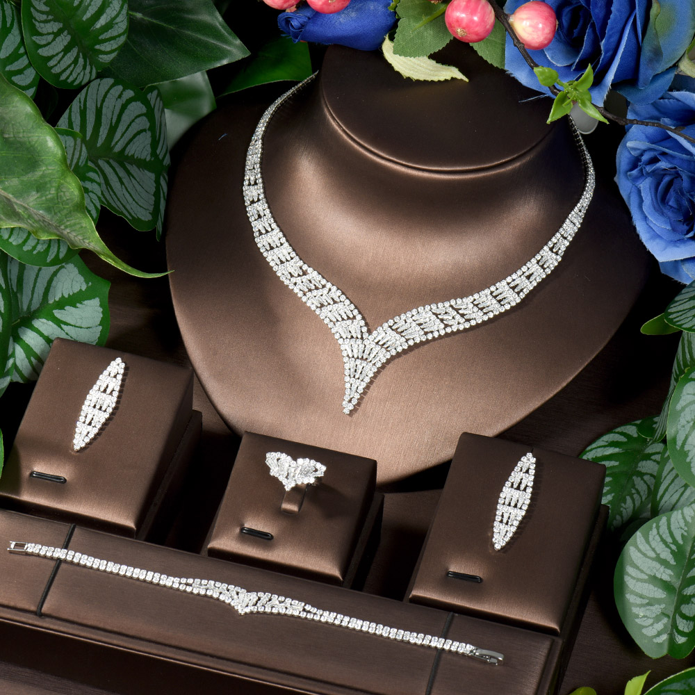 Women Accessories Uae - HIBRIDE اكسسوارات ملابس الزفاف 4 قطعة
