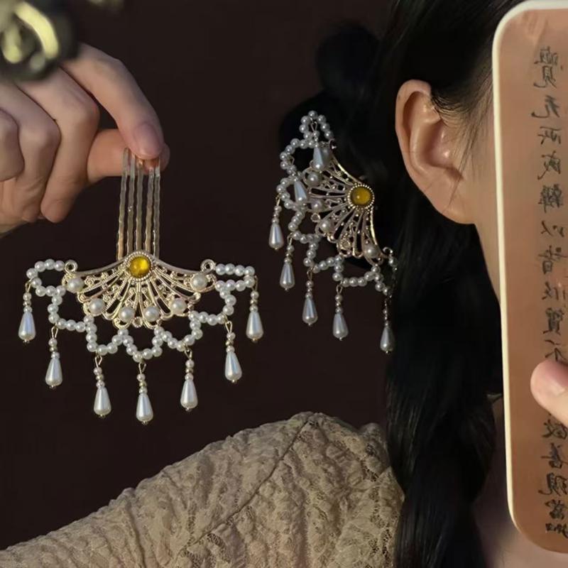 Women Accessories Shop - استمتع بالأناقة الخالدة! مشط شعر مزين