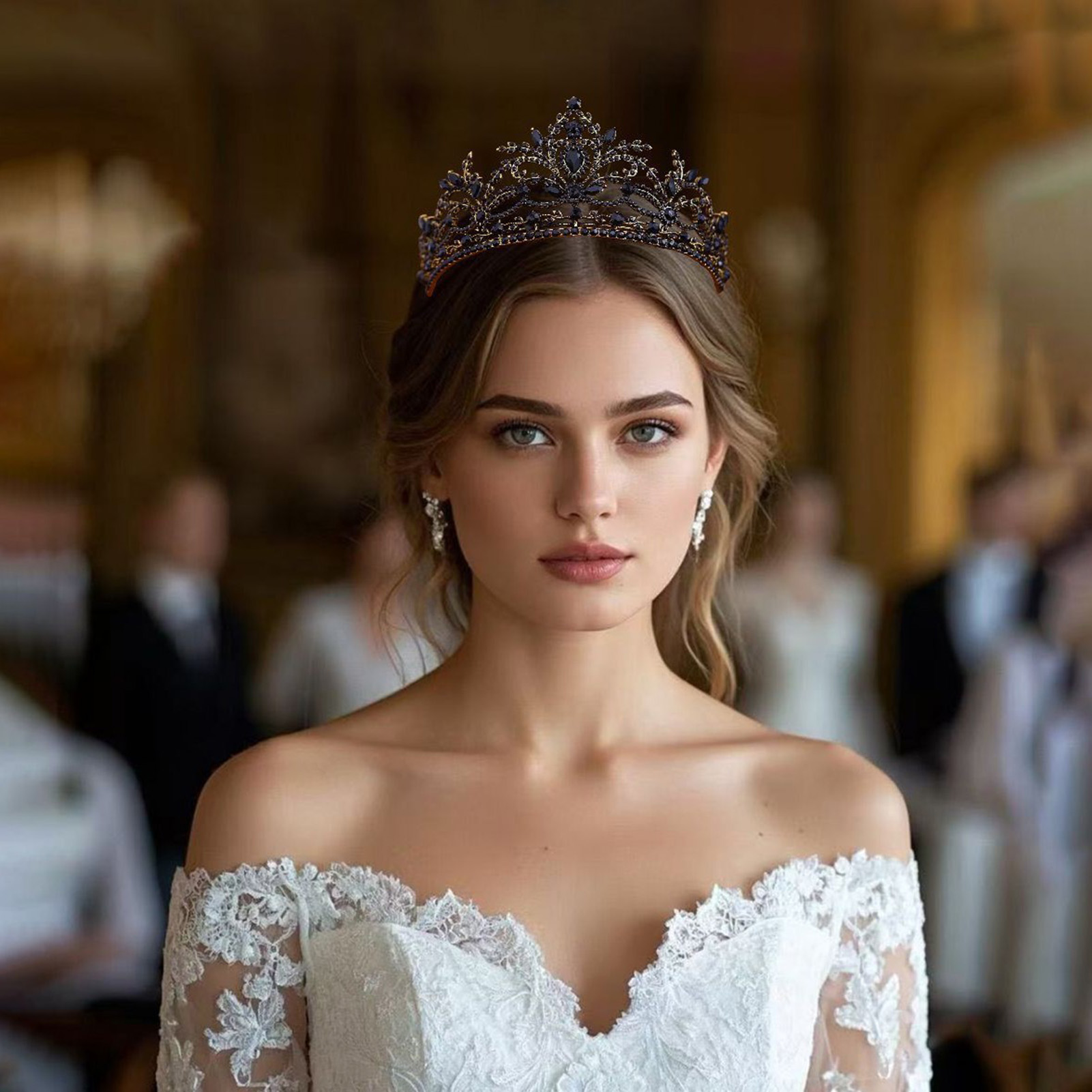 Women'S Wedding Accessories - تاج زفاف براق للحفلات والمناسبات، إكسسوار
