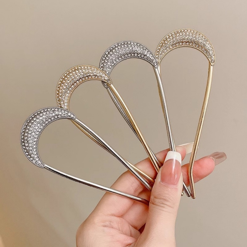 Women Accessories On Sale - 1/2 قطعة دبابيس الشعر الكريستال على