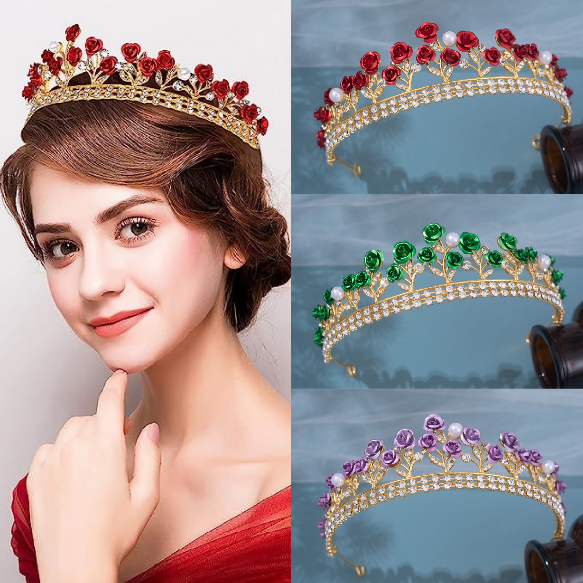 Women'S Accessories Jewelry - تاج زفاف من السيراميك على الطراز