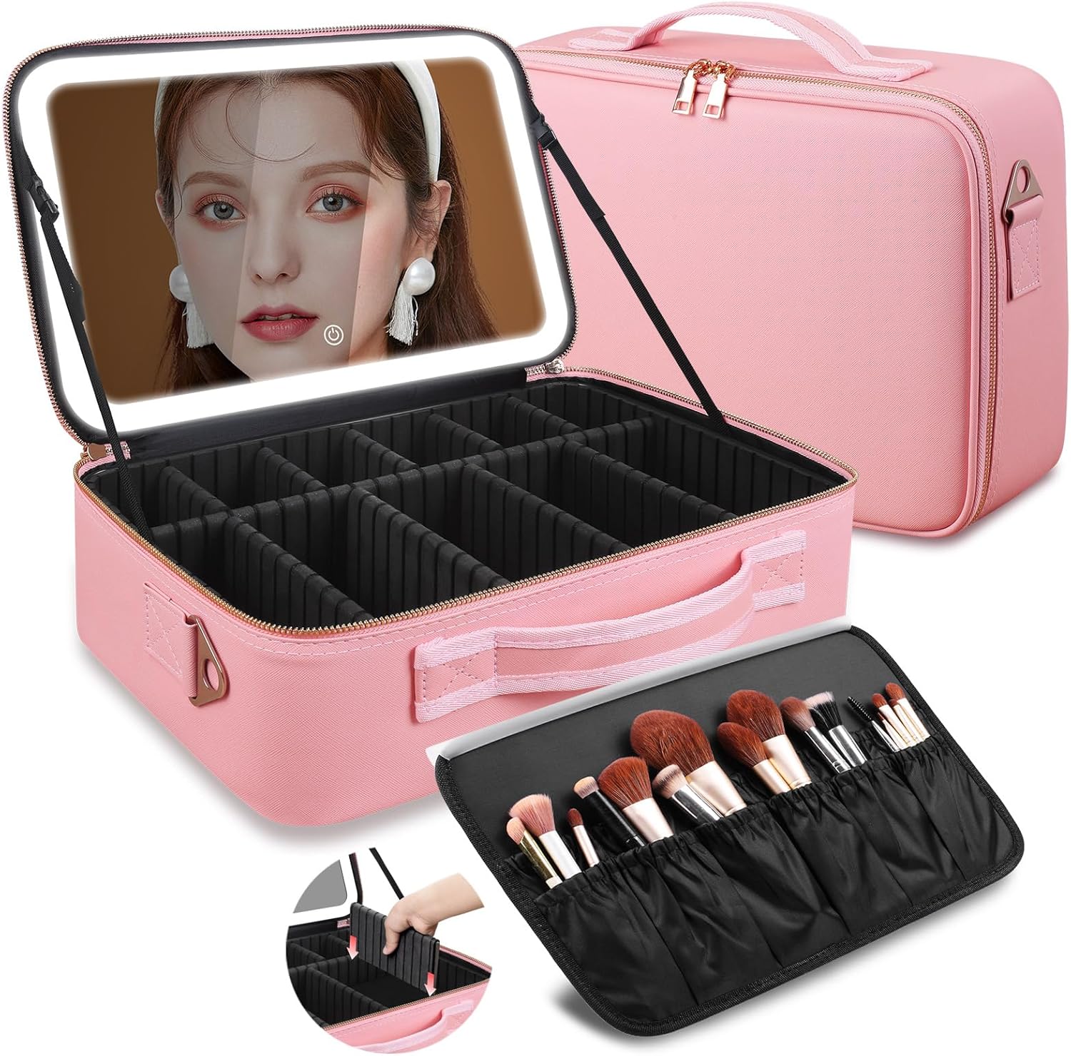 Women Accessories Box - حقيبة مكياج كبيرة السعة 15''×11'' مع