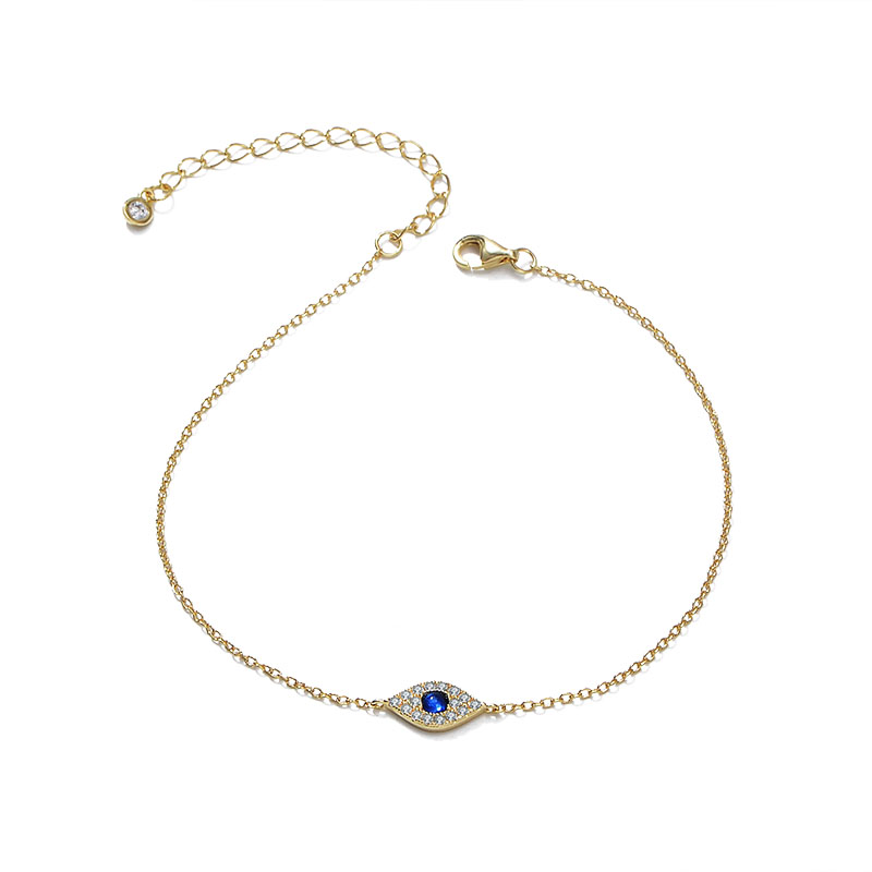 Evil Eye Bracelet - سلسلة كاحل أنيقة بتصميم العين الشريرة