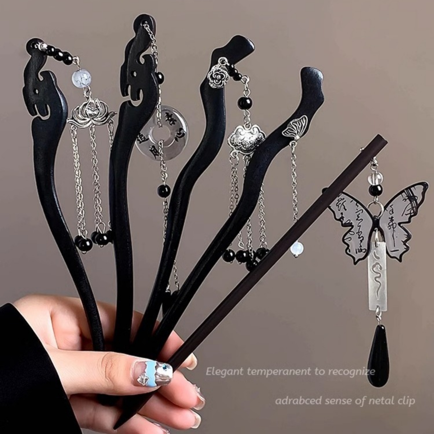 ضوء فاخر خشبي شرابة دبوس الشعر - مراجعة Women Accessories Shop وسعره