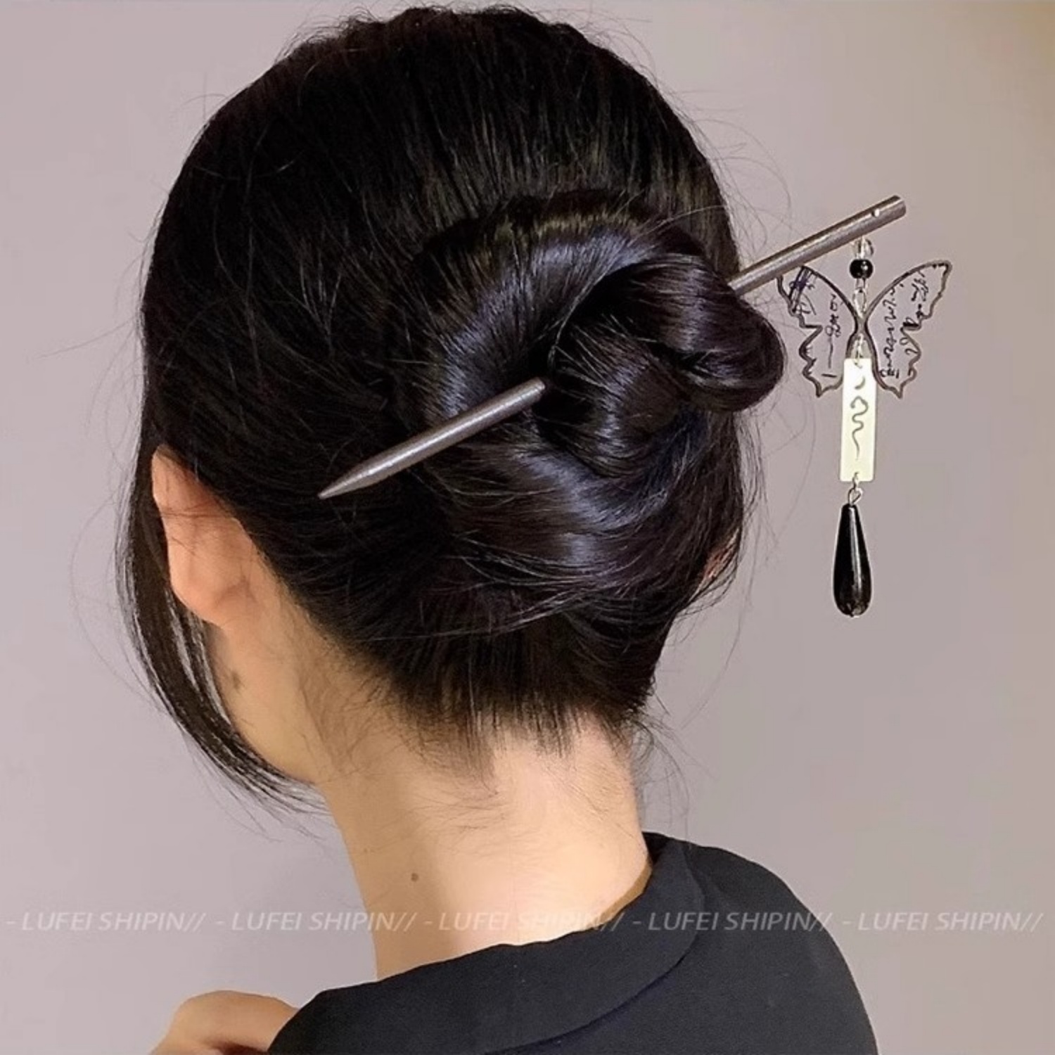 ضوء فاخر خشبي شرابة دبوس الشعر - مراجعة Women Accessories Shop وسعره