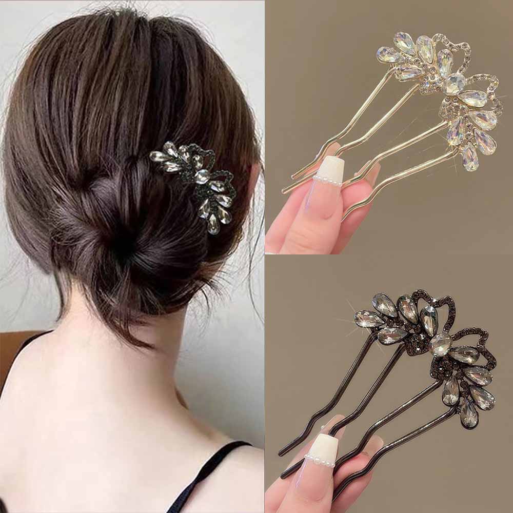 دبابيس شعر على شكل حرف U مرصعة - مراجعة Women Accessories Shop وسعره