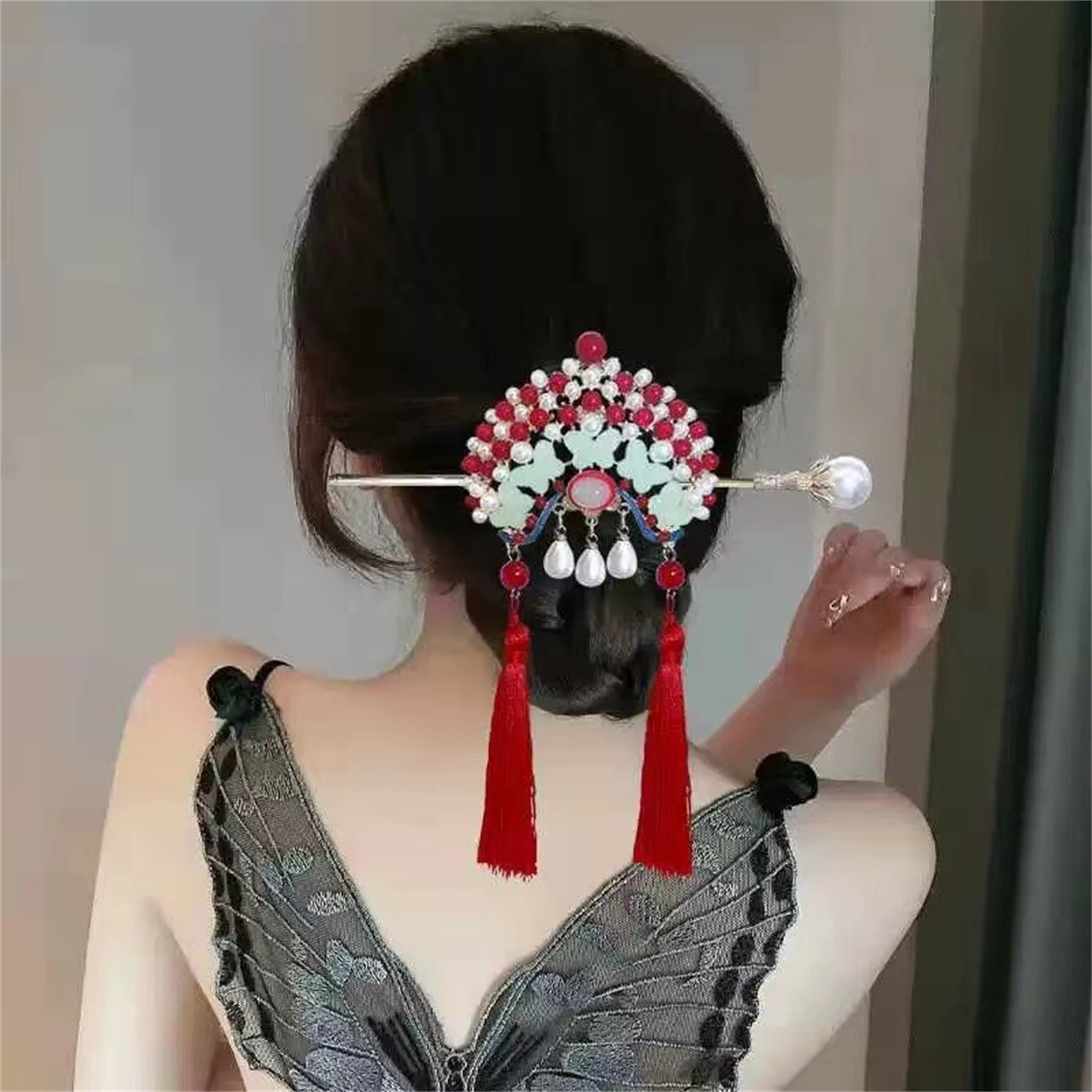 دبوس شعر بتصميم عرقي للنساء، د - مراجعة Women Accessories Shop وسعره