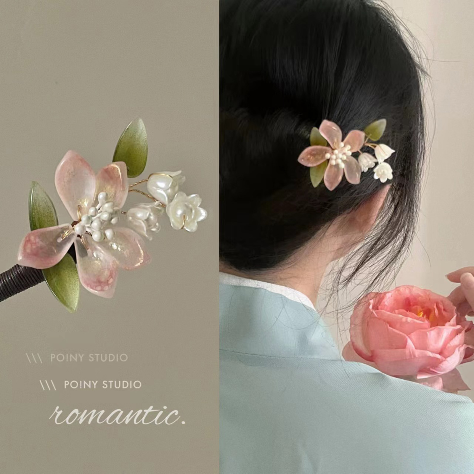 دبوس شعر بتصميم صيني مزخرف بال - مراجعة Women Accessories On Sale وسعره