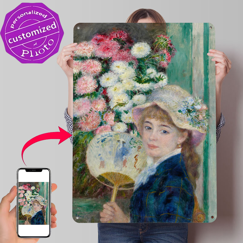 لوحة معدنية لامرأة شابة مع مرو - مراجعة Women Accessories Poster وسعره