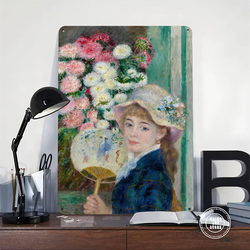 لوحة معدنية لامرأة شابة مع مرو - مراجعة Women Accessories Poster وسعره