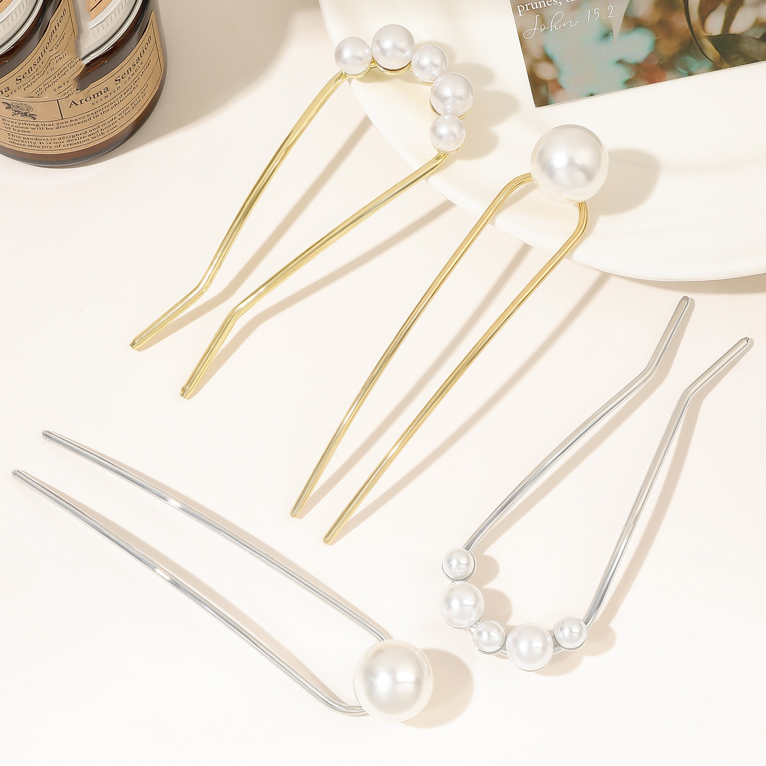دبوس شعر معدني جديد بتصميم عتي - مراجعة Women Accessories On Sale وسعره