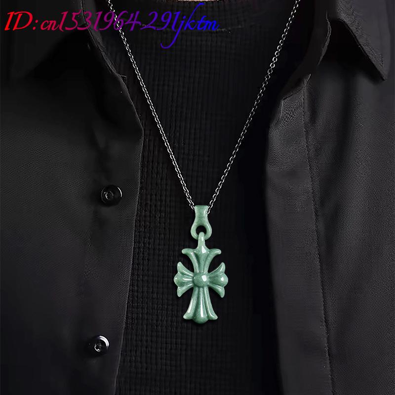 قلادة صليب من اليشم البورمي ال - مراجعة Women'S Accessories Jewelry وسعره