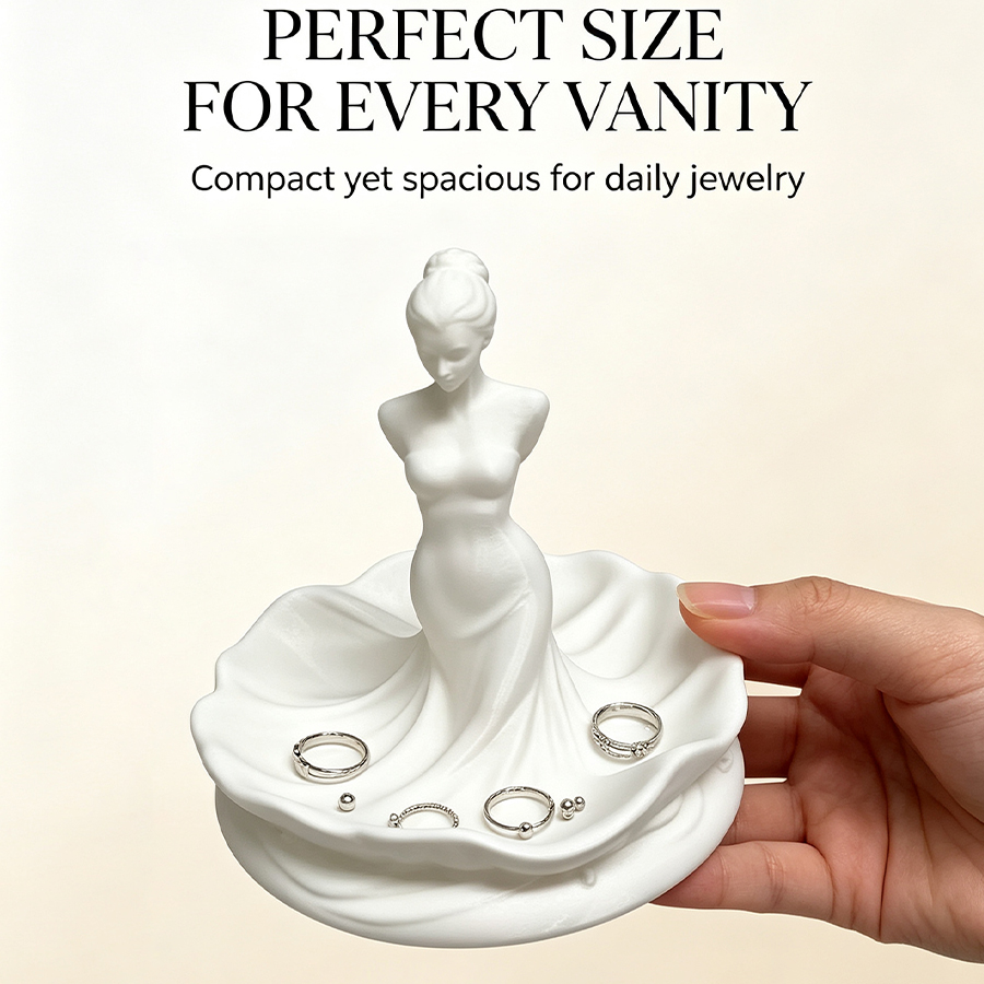 صينية مجوهرات بيضاء طويلة على  - مراجعة Women Accessories Store وسعره