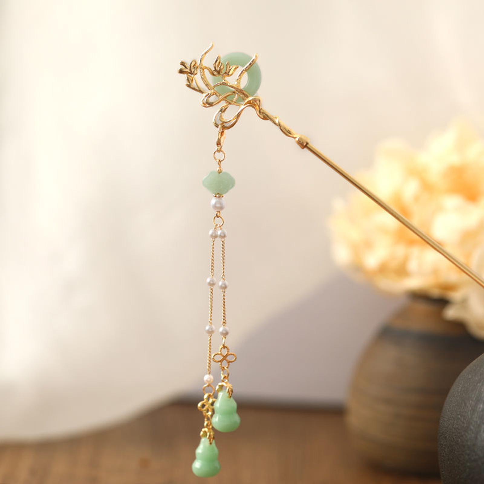 النمط الصيني الزجاج دبوس الشعر - مراجعة Women Accessories Shop وسعره