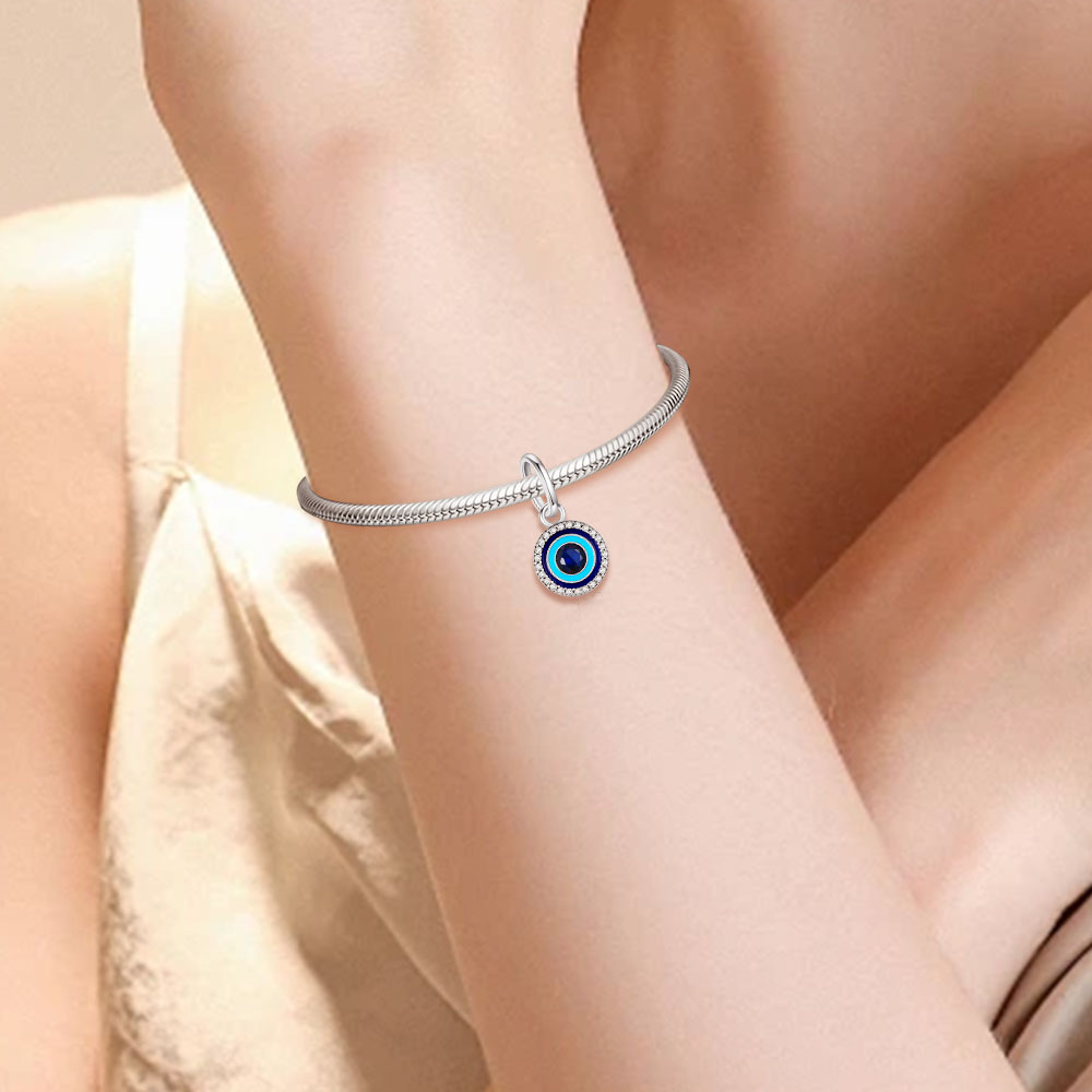 قلادة جديدة من الفضة الإسترلين - مراجعة Evil Eye Bracelet وسعره