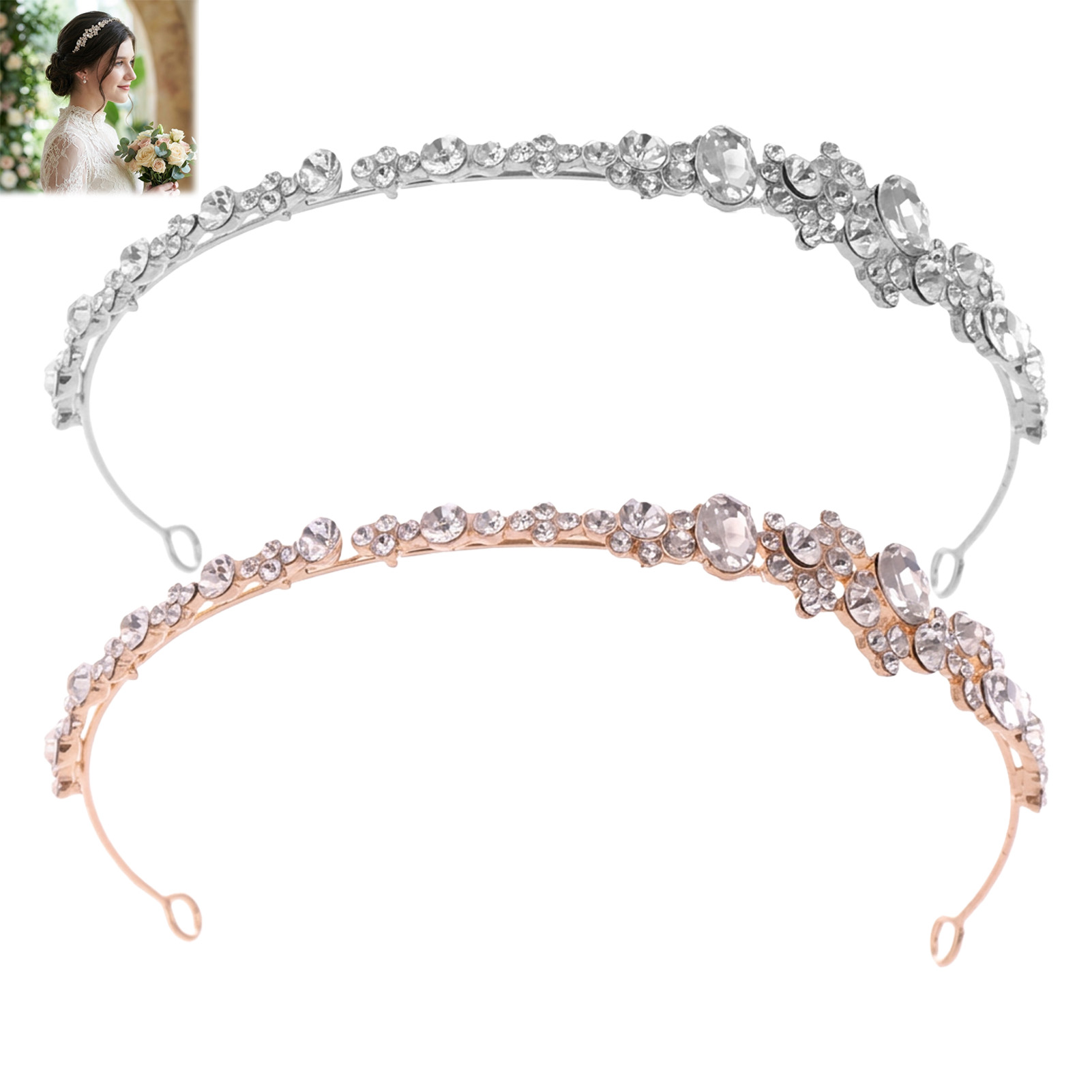 تاج من الأحجار الكريمة المصنوع - مراجعة Women'S Wedding Accessories وسعره