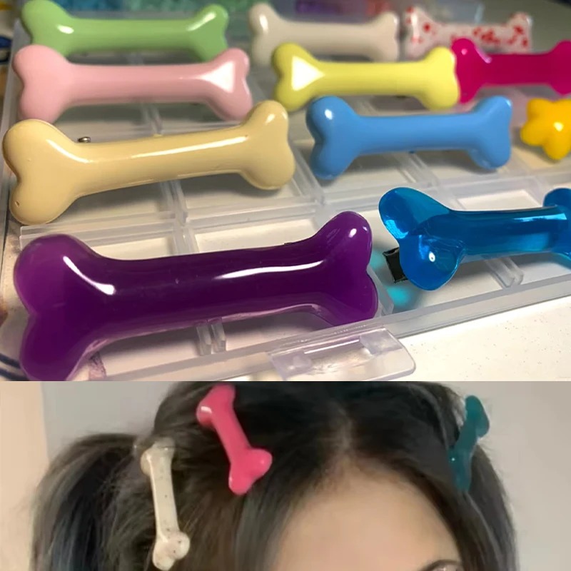 مشابك شعر ملونة على شكل عظام،  - مراجعة Women Accessories Wholesale China وسعره