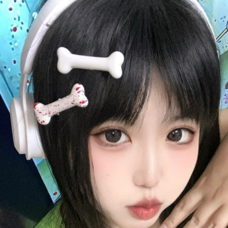 مشابك شعر ملونة على شكل عظام،  - مراجعة Women Accessories Wholesale China وسعره