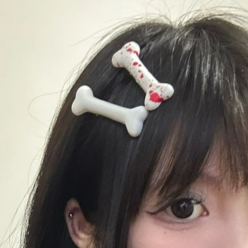 مشابك شعر ملونة على شكل عظام،  - مراجعة Women Accessories Wholesale China وسعره