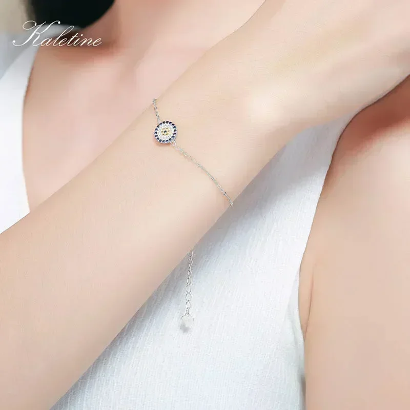 أساور فضة عيار 925 من KALETINE - مراجعة Evil Eye Bracelet وسعره