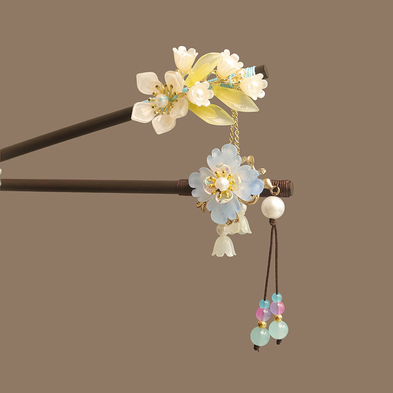زهرة شرابة اللؤلؤ الشعر العصي  - مراجعة Women Accessories Shop وسعره