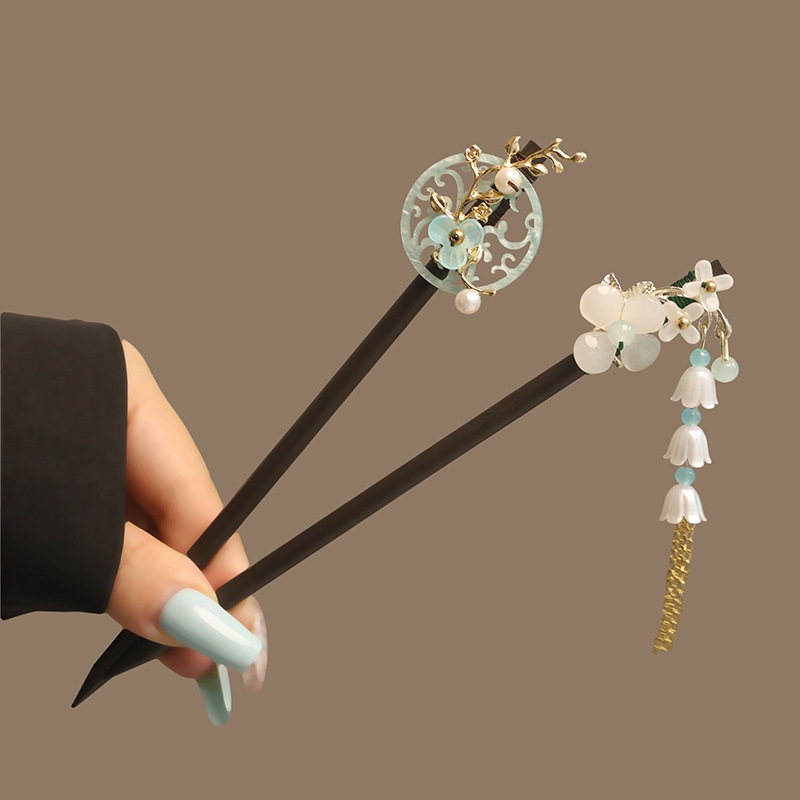 زهرة شرابة اللؤلؤ الشعر العصي  - مراجعة Women Accessories Shop وسعره