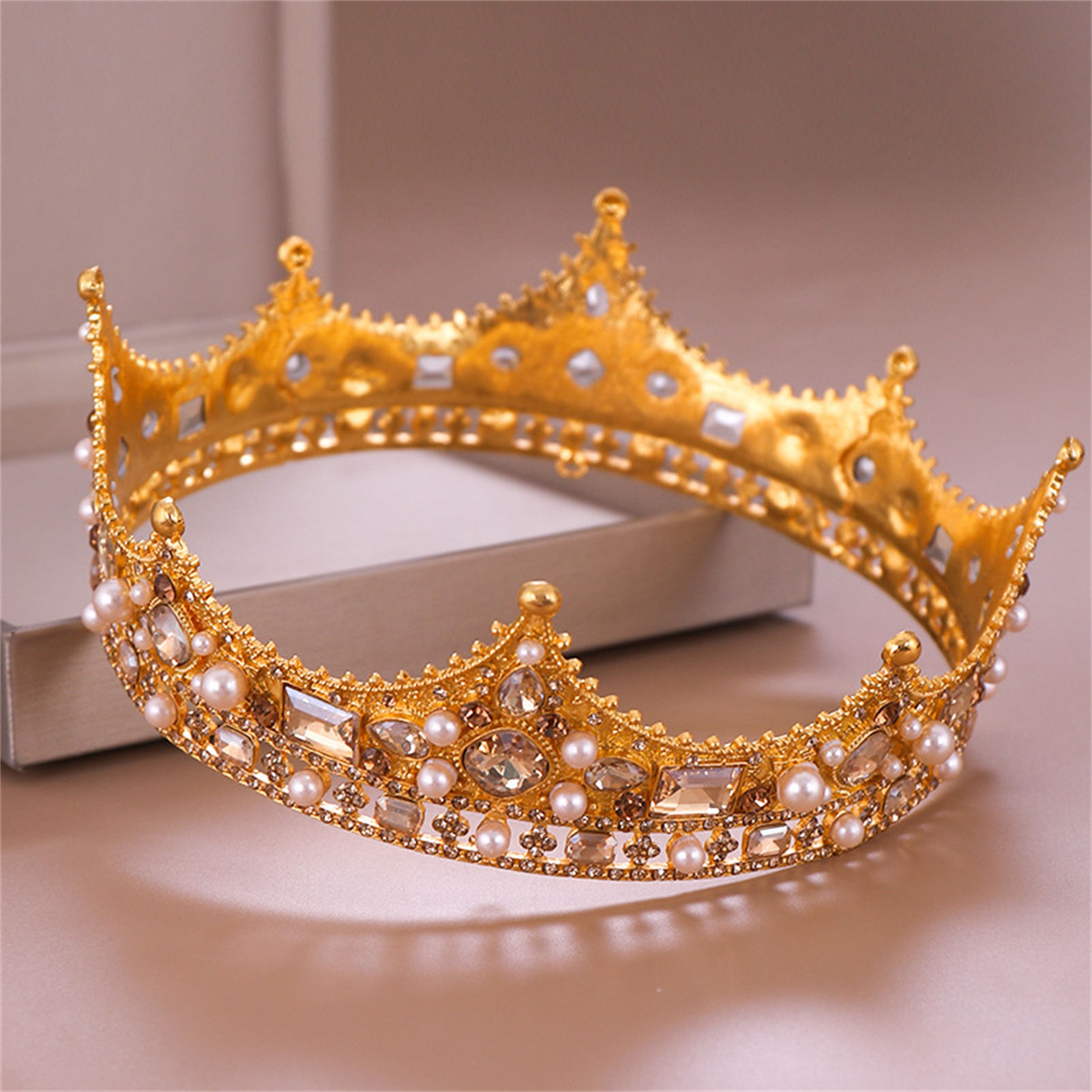 تاج زفاف مرصع بالأحجار الكريمة - مراجعة Women'S Wedding Accessories وسعره