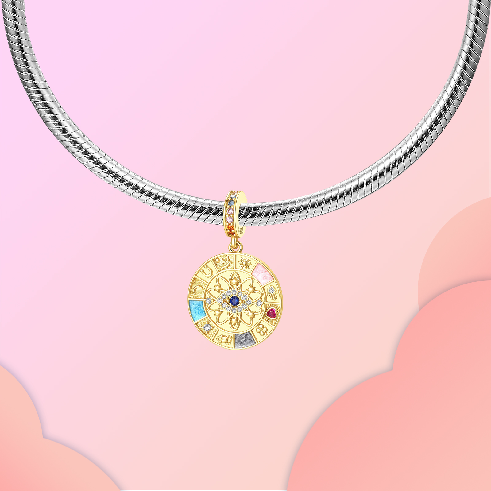 تعليقة متدلية من الفضة الاسترل - مراجعة Evil Eye Bracelet وسعره